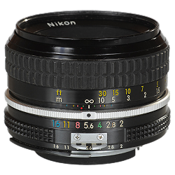 Nikon Nikkor 50mm f/2 MF